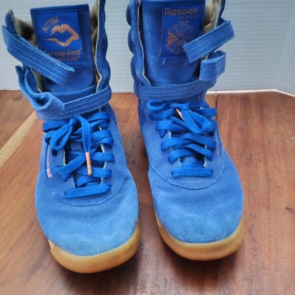 Married To The Mob (MTTM) x Reebok Freestyle High Dubble Bubble Collab Sneakers - Picture 2 of 14